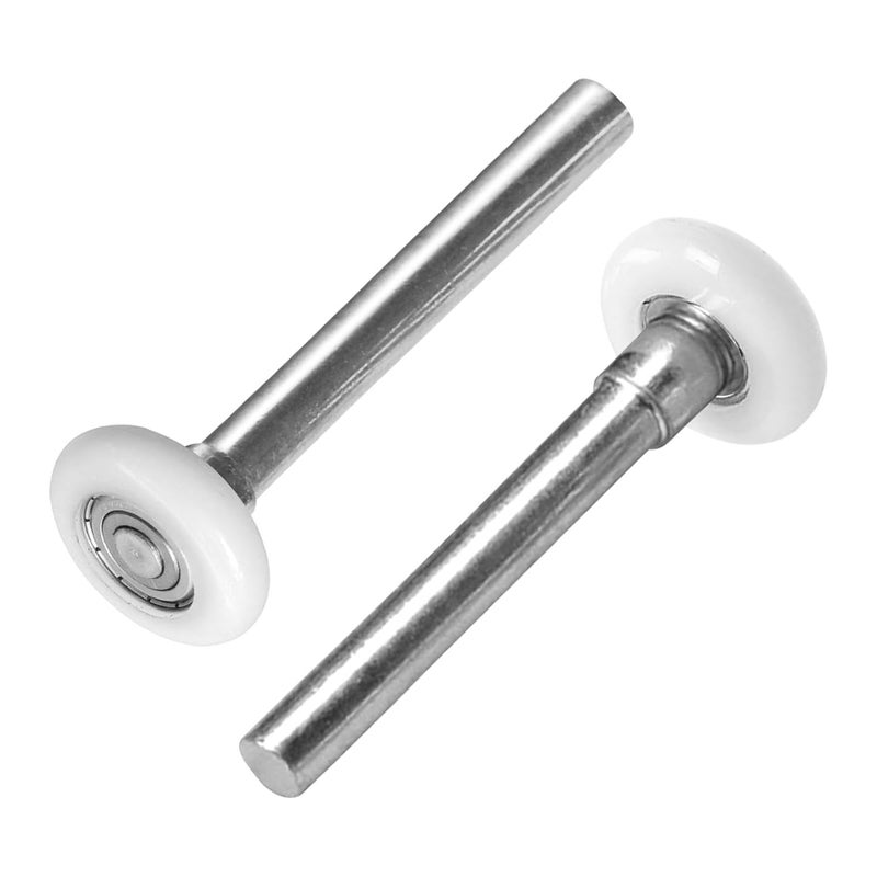 EMVANV 2 PCs Garage Door Roller,1.8 Inch Quiet Nylon Garage Door Wheels High Load for Garage Door Track Replacement(White) - Image 1